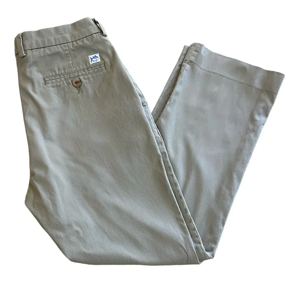 Southern Tide Men’s Classic Fit Intracoastal Tan Khakis Chinos 32 Inch Waist